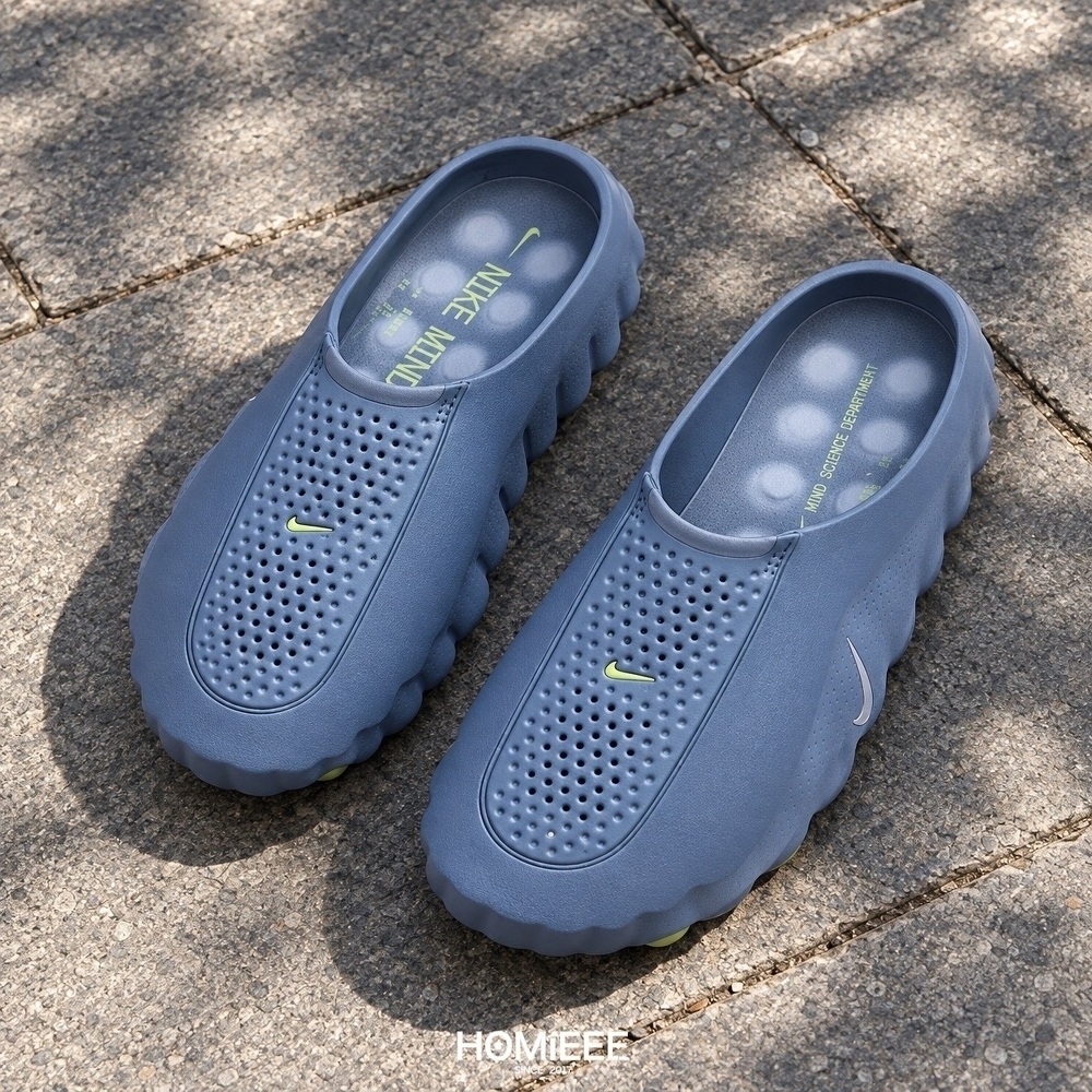 Nike Mind 001 Work Blue 拖鞋 穆勒鞋 工裝藍 男女鞋 [HQ4307-401]