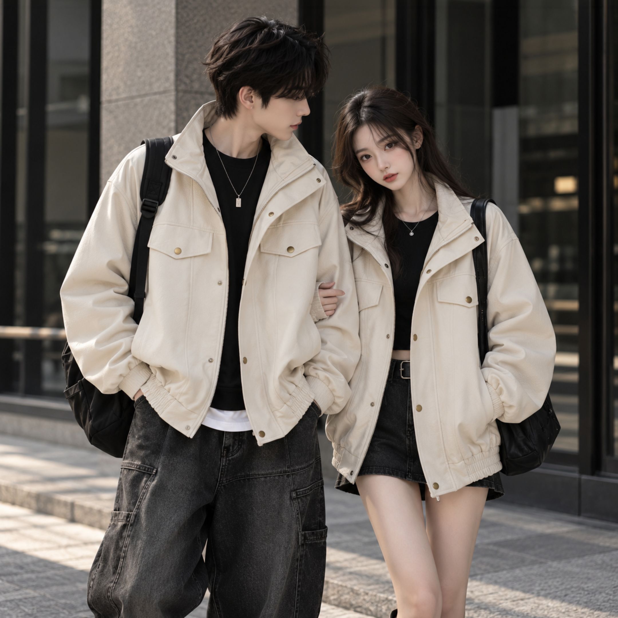NICEDAY 服飾 代購 Jeep 秋冬 外套 風衣 美拉德 復古 皮衣 棕色 摩卡 卡其 防寒 P76AMWL017