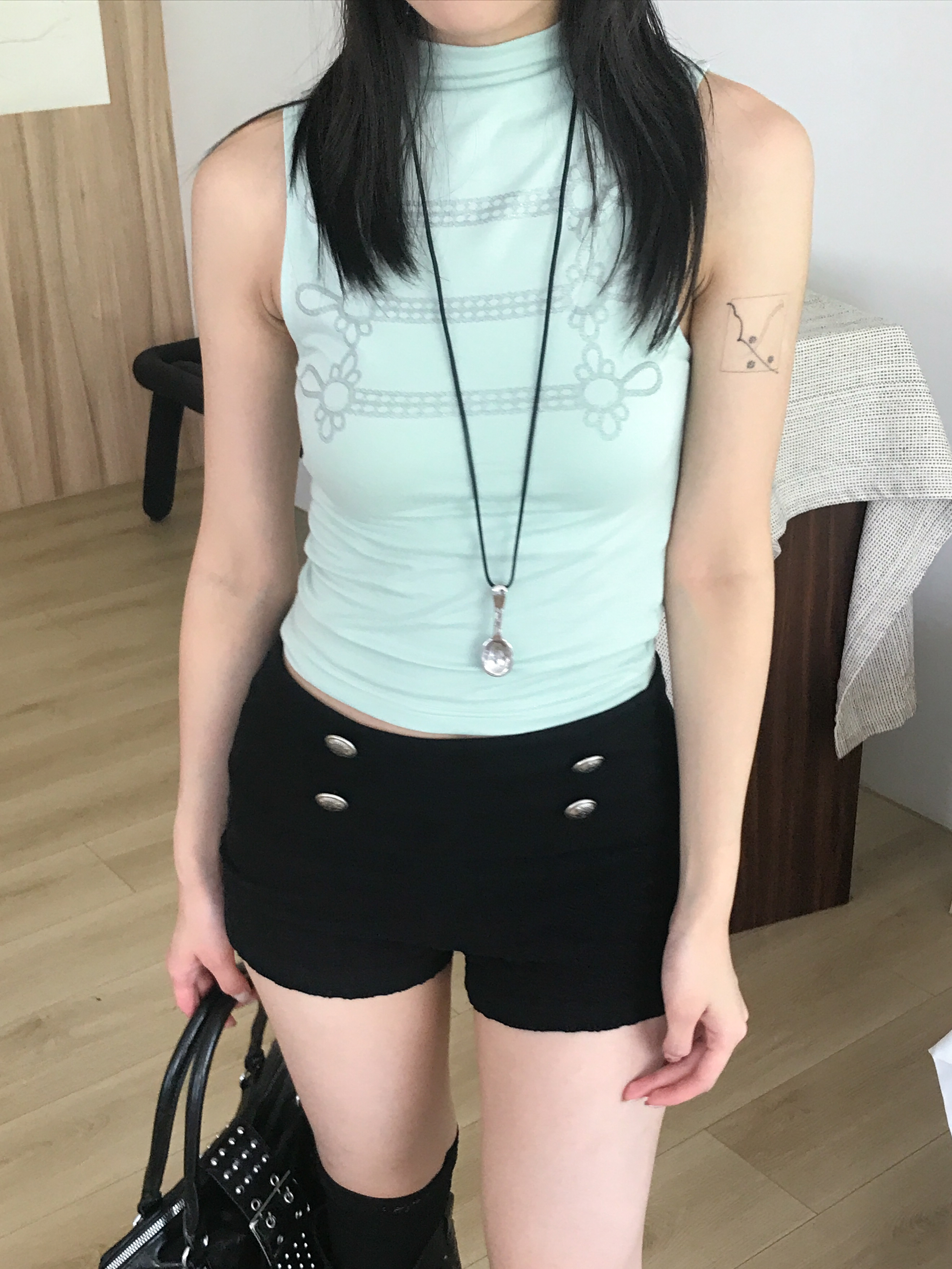 silver napoleon sleeveless #背心