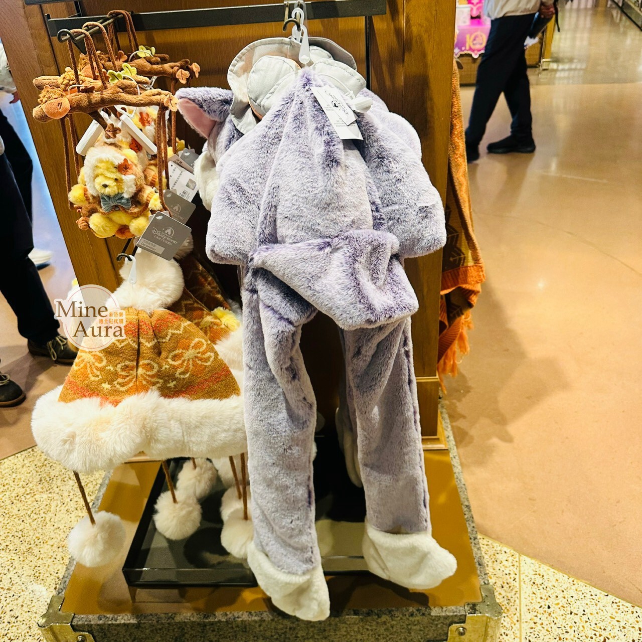 2026 萬聖節 小熊維尼 Winnie the Pooh 跳跳虎 Tigger 絨毛大頭 造型 頭套 手套 保暖 帽子 -上海迪士尼樂園