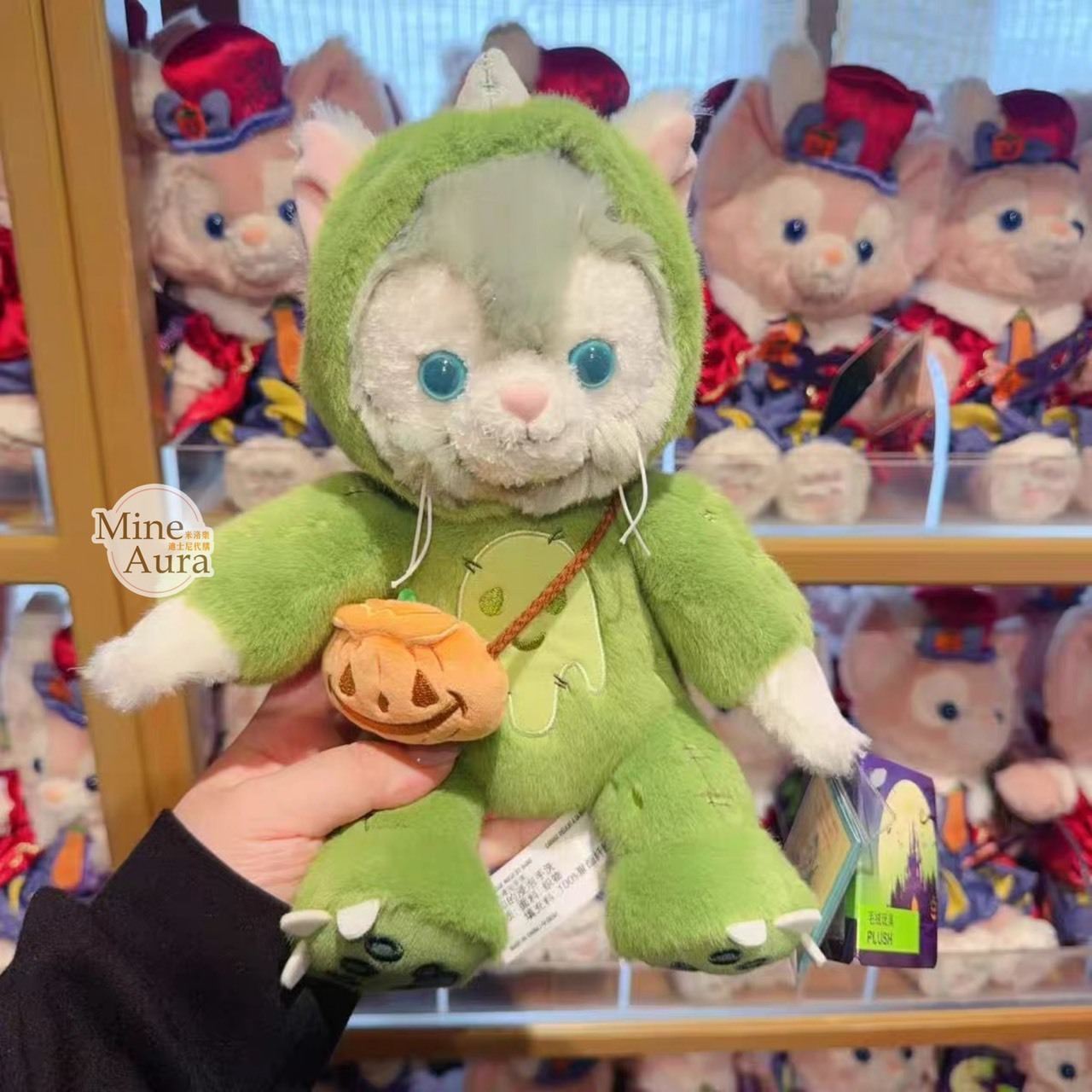 2026 萬聖節 達菲 Duffy 和朋友們 傑拉托尼 畫家貓 Gelatoni SS號 娃娃 玩偶 -上海迪士尼樂園