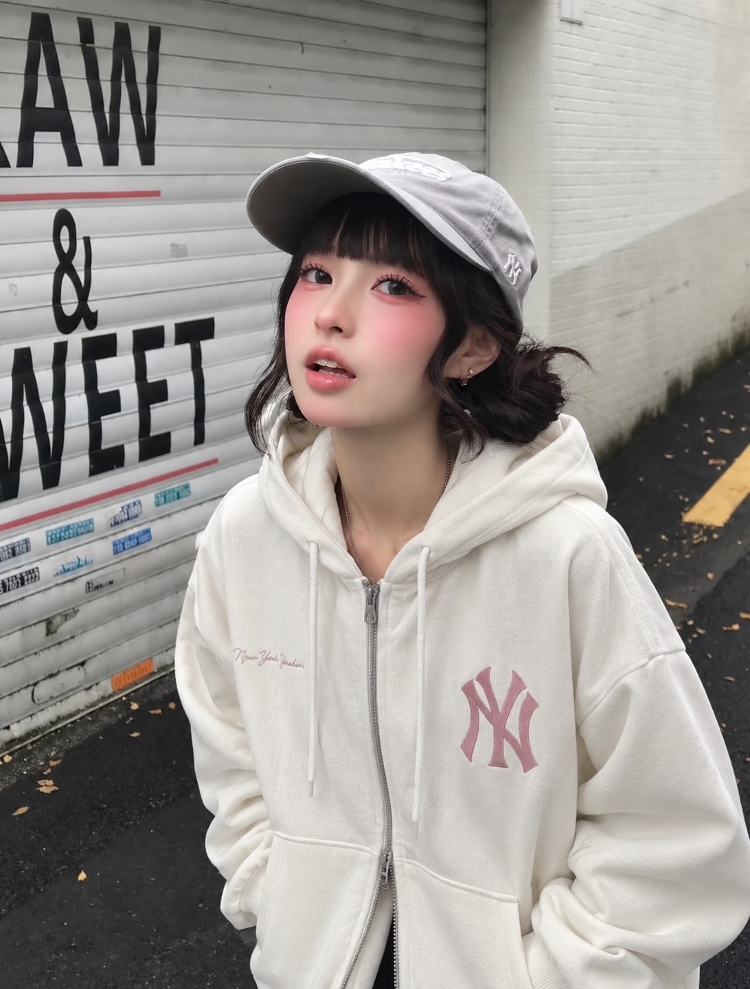 <日本折扣🌟> MLB 特別版刺繡雙拉鍊刷毛連帽 外套 復古 美國職棒 大聯盟