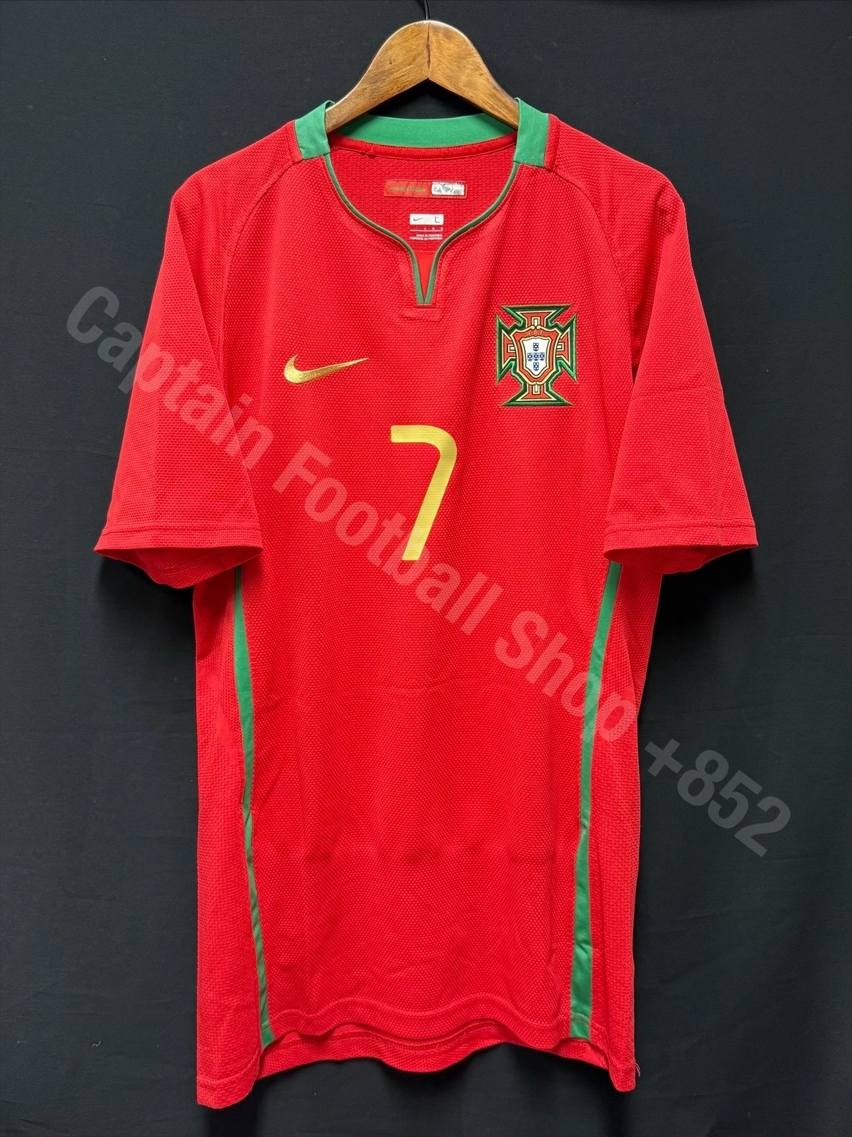 (Player Issue) Portugal 2008 Nike Home Player Issue Shirt #7 RONALDO