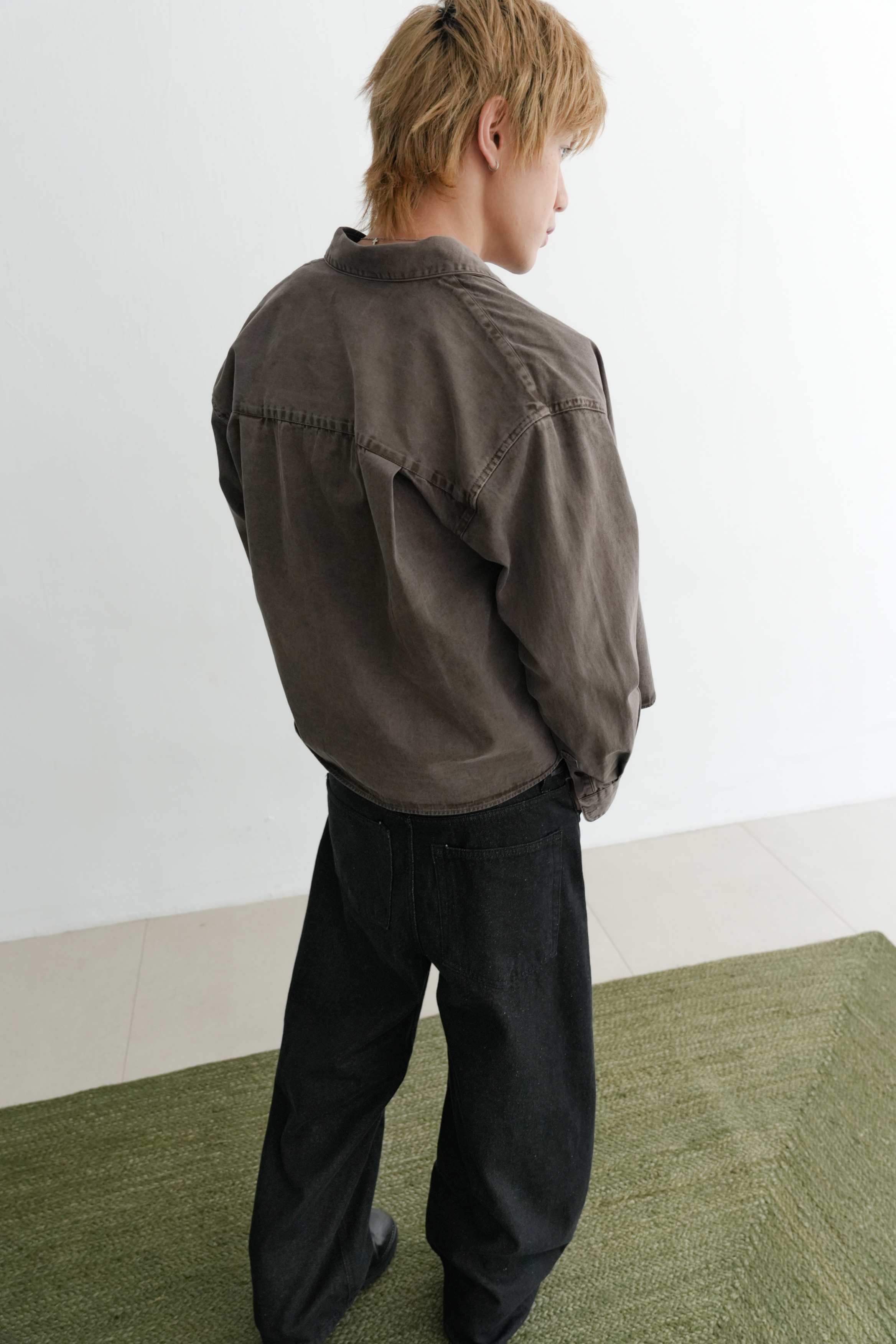 Pigment Crop Washed Shirt #襯衫