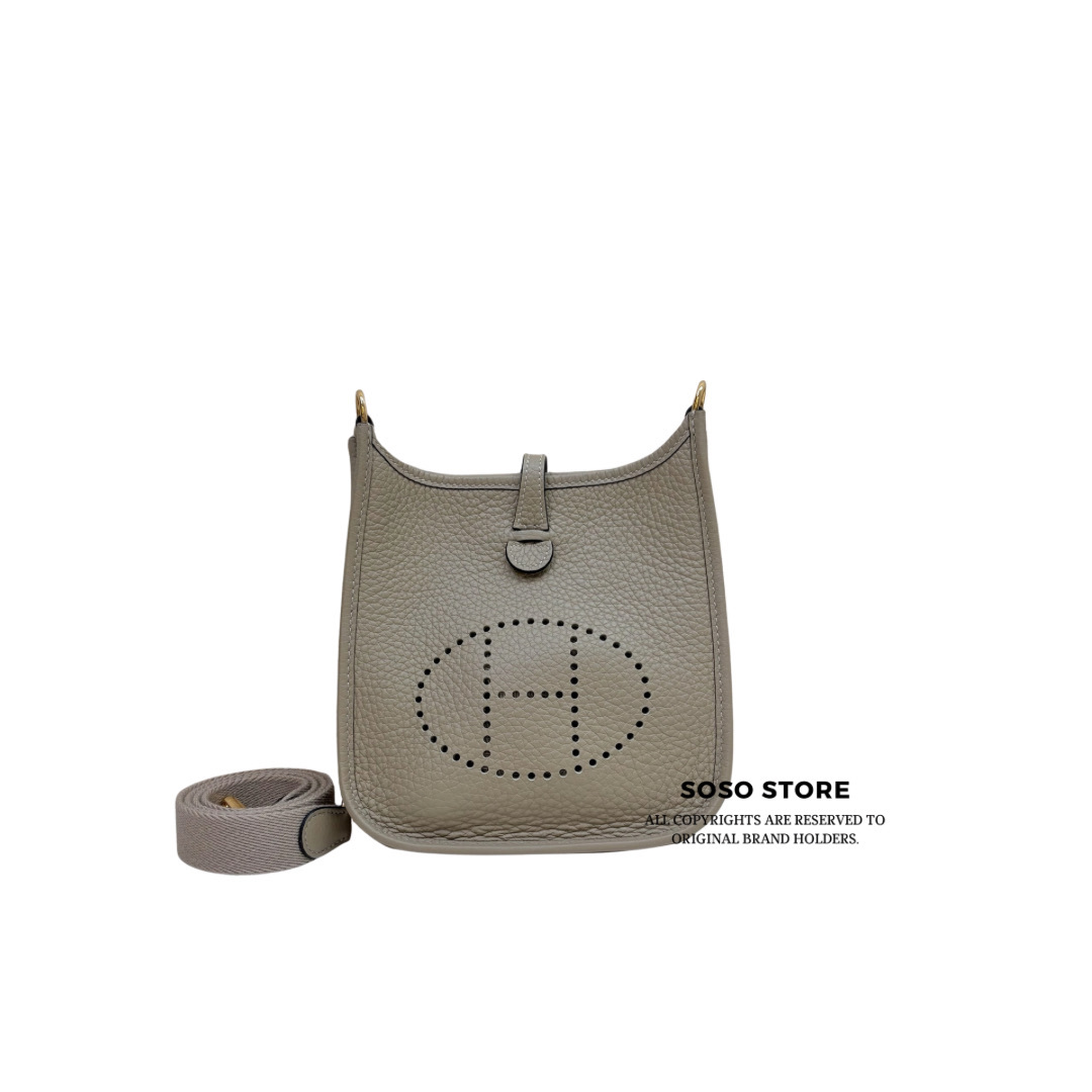 Hermès Mini Evelyne 16 - 8Q Beige Marfa / GHW