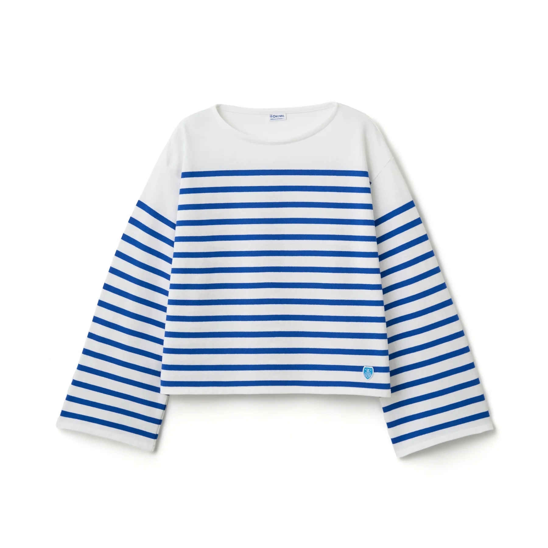 ORCIVAL WOMEN'S RACHEL BOAT NECK WIDE BASQUE SHIRT 法國製 女裝 條紋 船領 喇叭袖 T恤 #6940