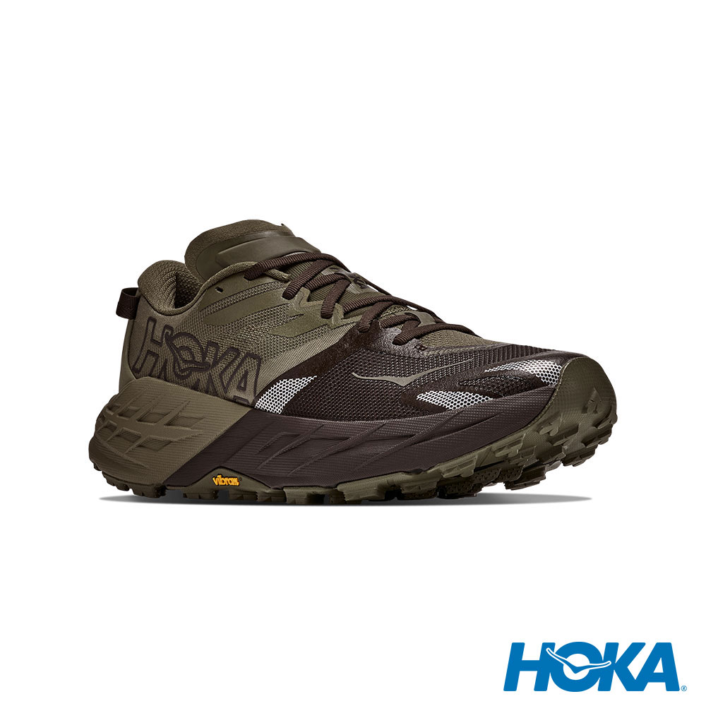 HOKA ONE ONE 男款 SPEEDGOAT 7 Wide 寬楦 越野鞋 古董綠/黑