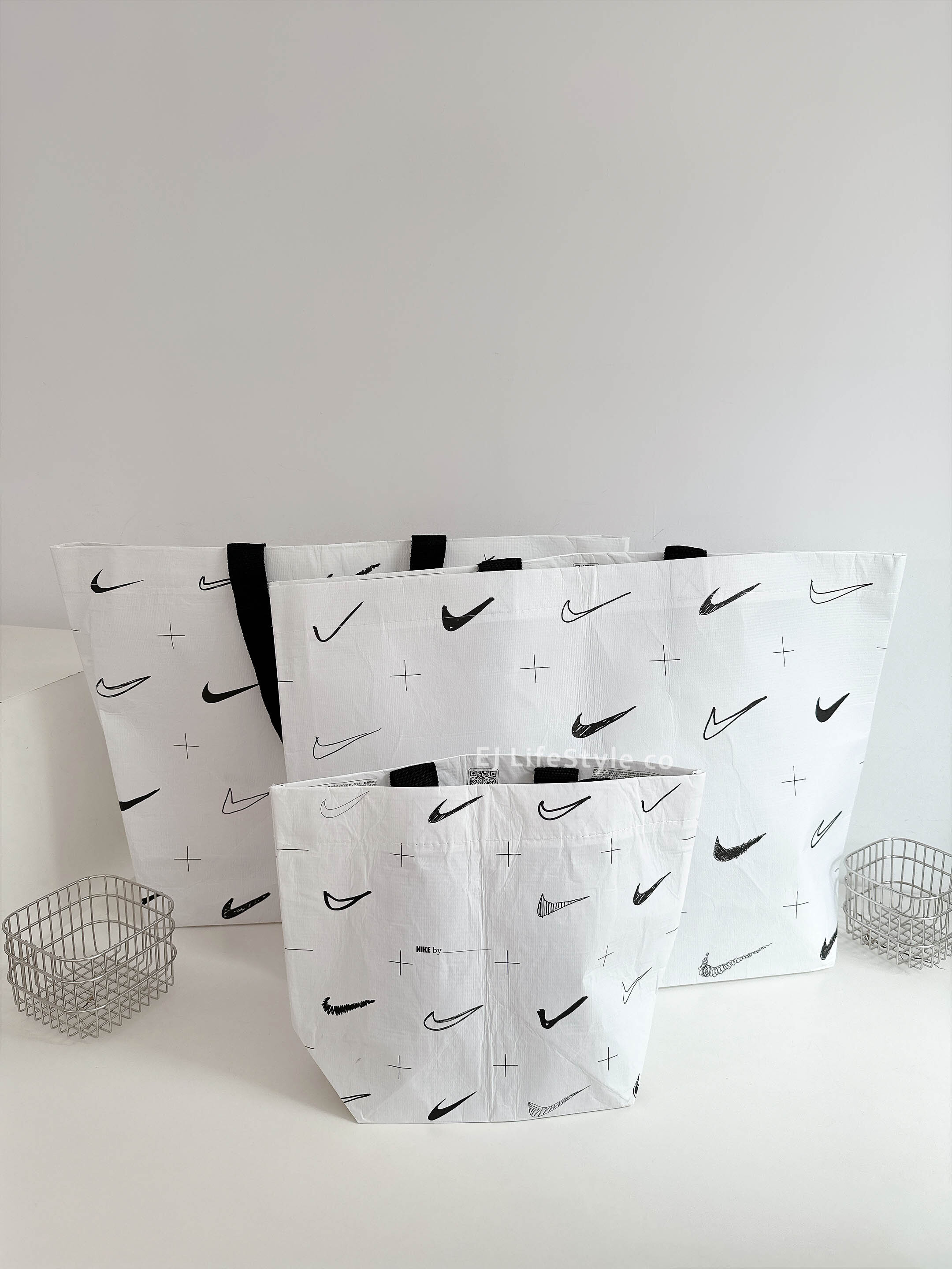 NIKE 塗鴉款 城市限定 防水購物袋 環保袋 購物袋 手提袋 / 現貨