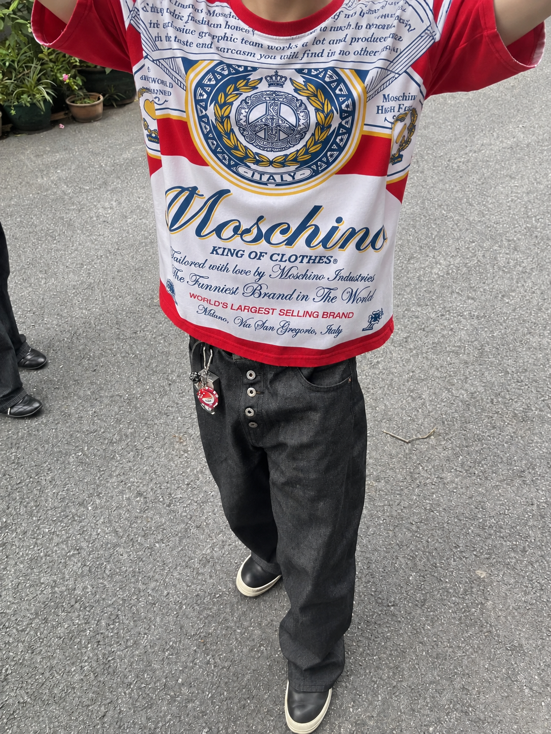 【預購】S100801 Moschino 百威啤酒聯名圓領寬鬆短袖上衣