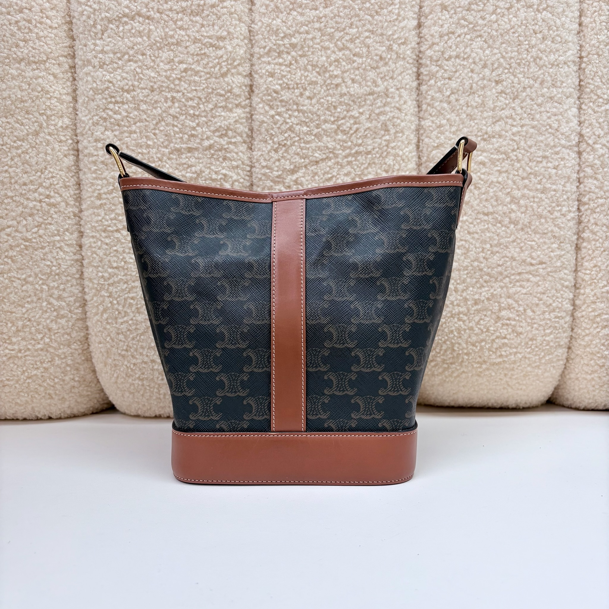 Celine Small Bucket - Tan / GHW