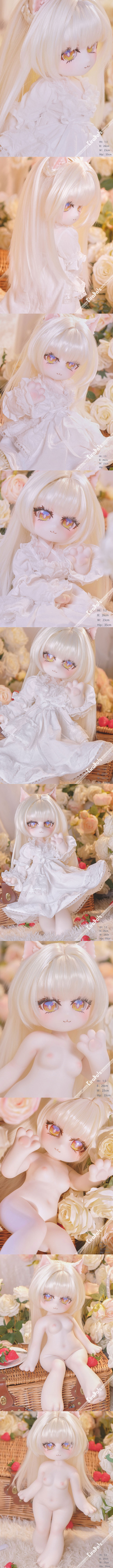 Kiradols 50cm 手辦小娃 貓兒 全矽膠二次元娃娃 acg cartoon silicone sex doll