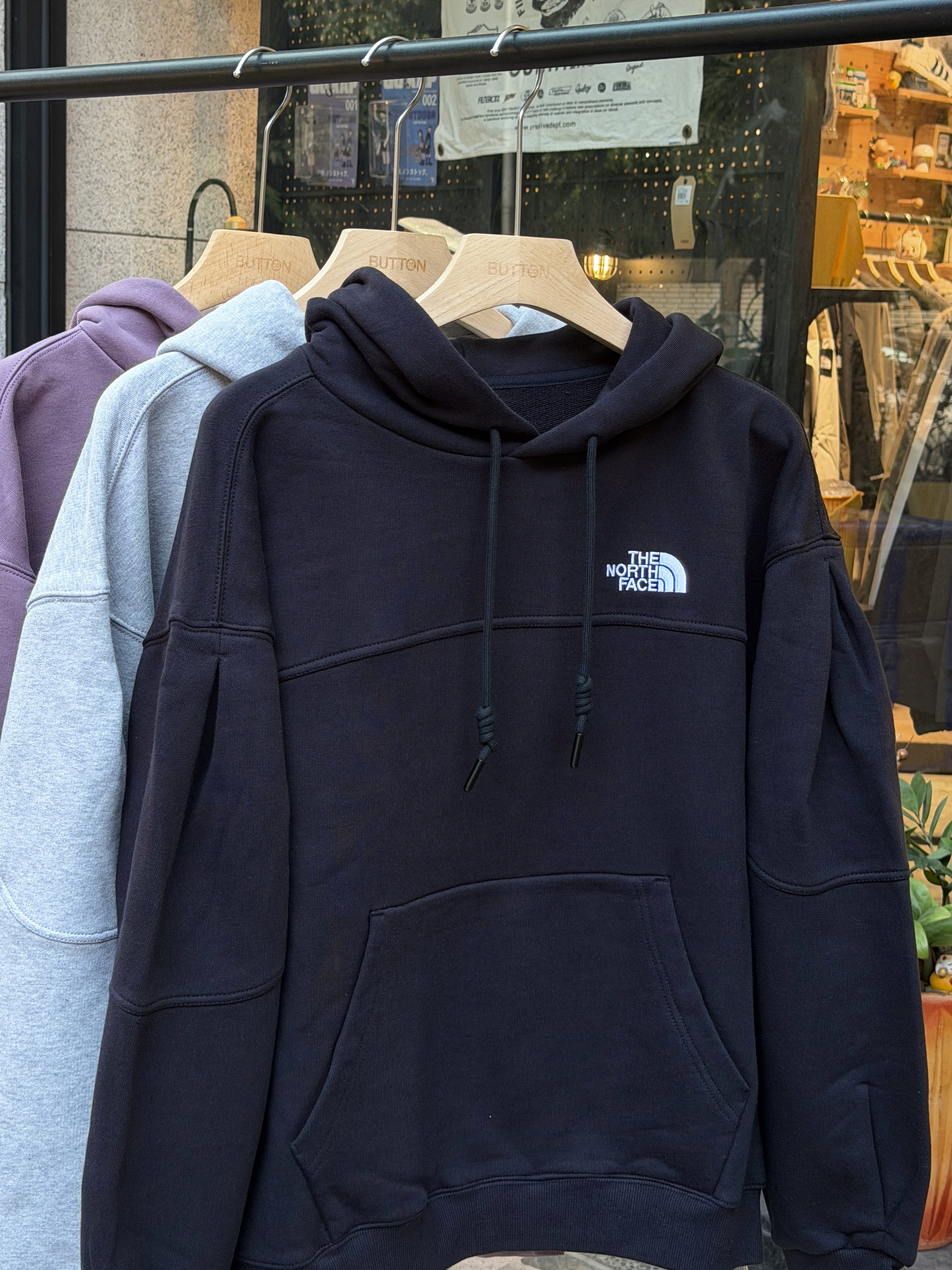 The North Face White Label Edgeline Hood Pullover 北臉 立體剪裁寬鬆連帽tee NM5PS54