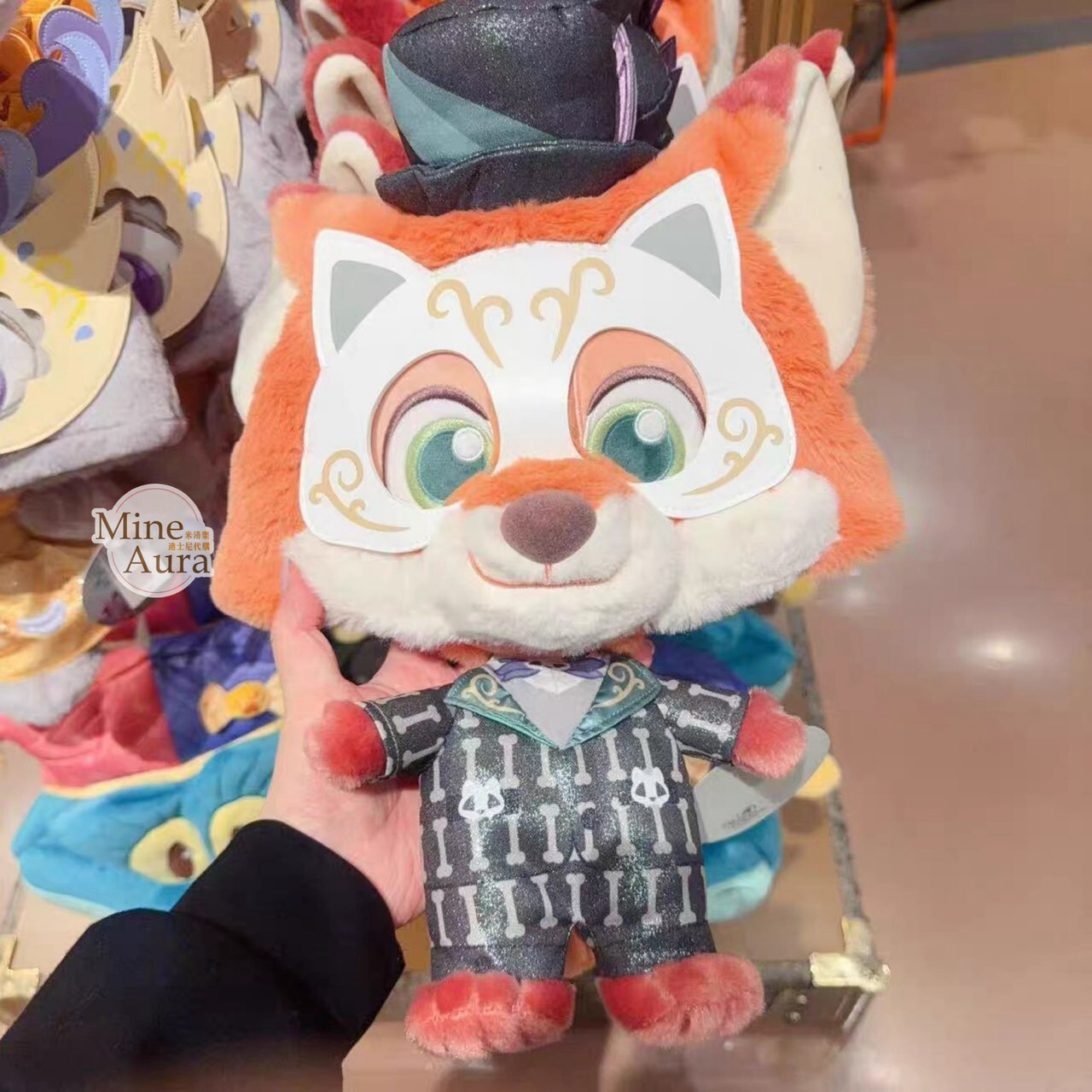 2026 萬聖節 動物方城市 Zootopia 胡尼克 Nick 狐狸 大頭小身體絨毛 造型帽 帽子 頭套 -上海迪士尼樂園
