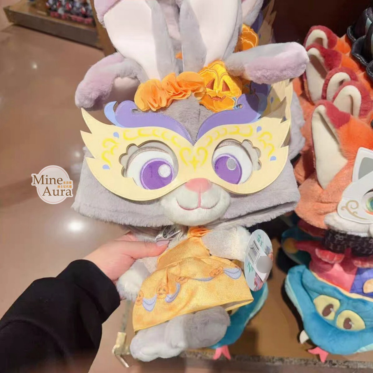 2026 萬聖節 動物方城市 Zootopia 哈茱蒂 Judy 兔 大頭小身體絨毛 造型帽 帽子 頭套 -上海迪士尼樂園