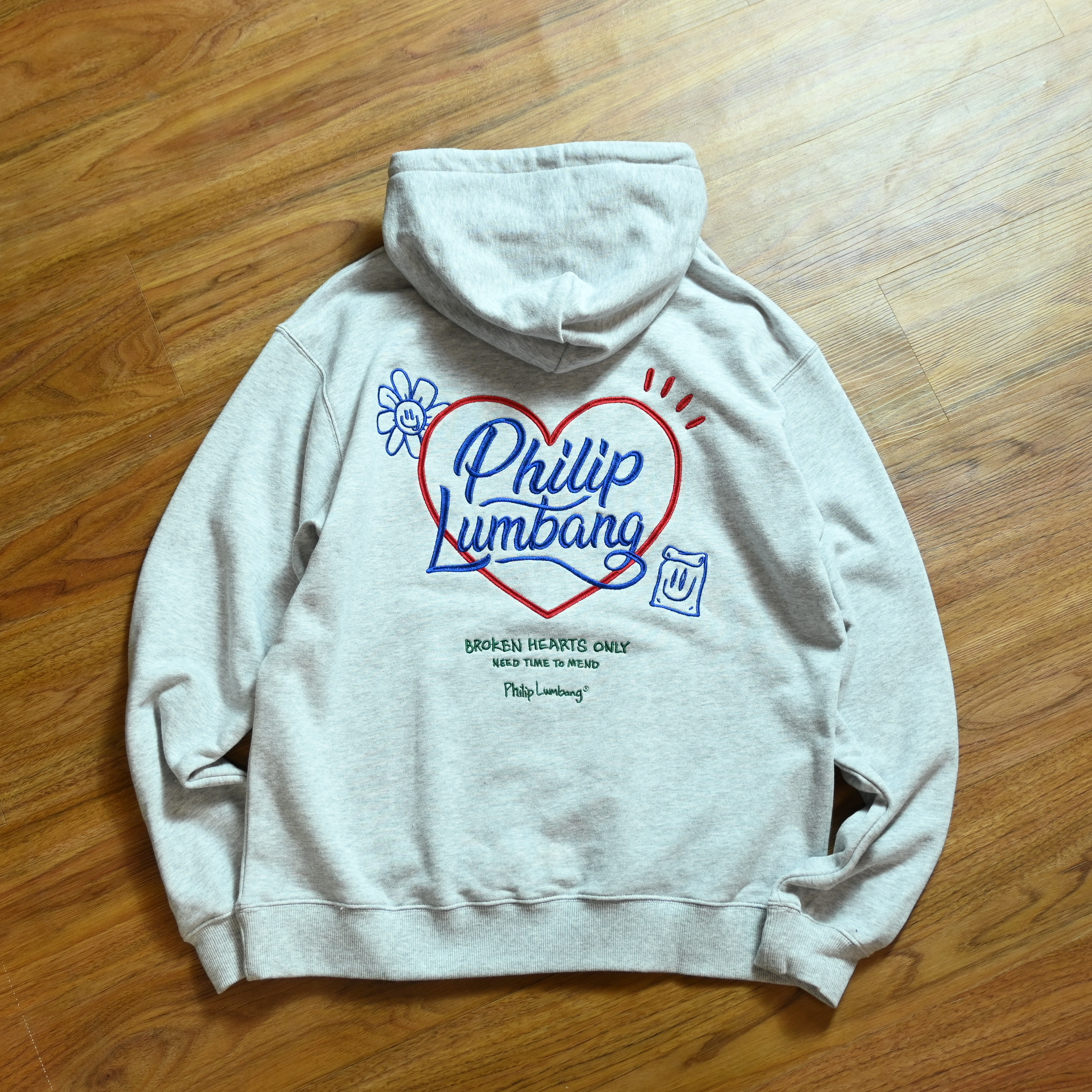 Philip Lumbang EMB Heart Logo Hoodie