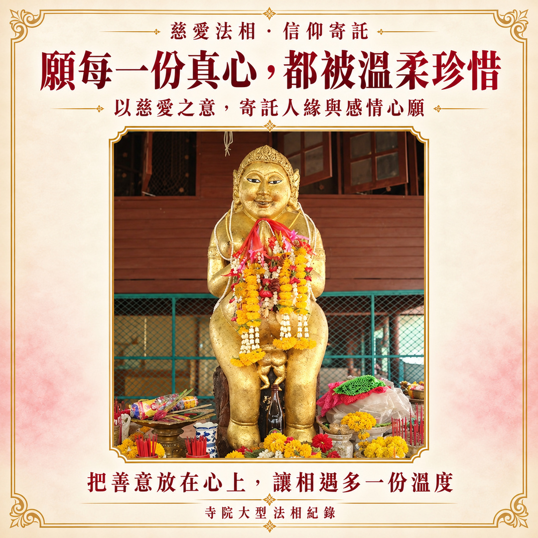 寺院大型法相重新設計圖卡:願每一份真心,都被溫柔珍惜