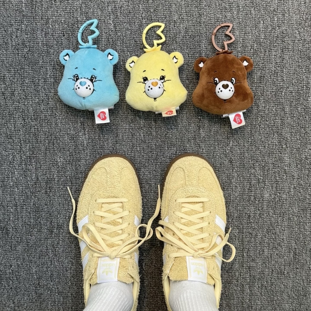 ADIDAS CARE BEARS x HANDBALL SPEZIAL 彩虹熊聯名 黃 焦糖底 德訓鞋 女鞋 KI5034