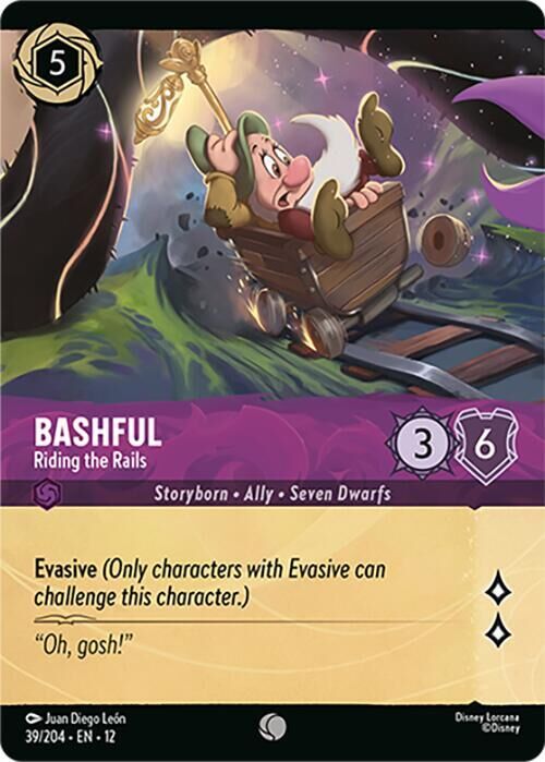Wilds Unknown - 39/204 Bashful - Riding the Rails (Foil) C