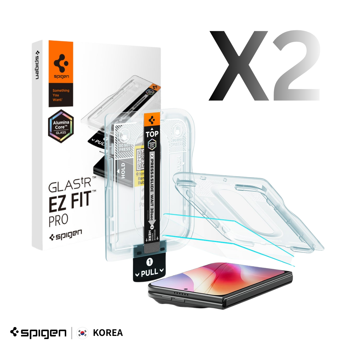 【韓國 Spigen】Glas.tR EZ Fit Pro iPhone Duo 保護貼 (原裝行貨)