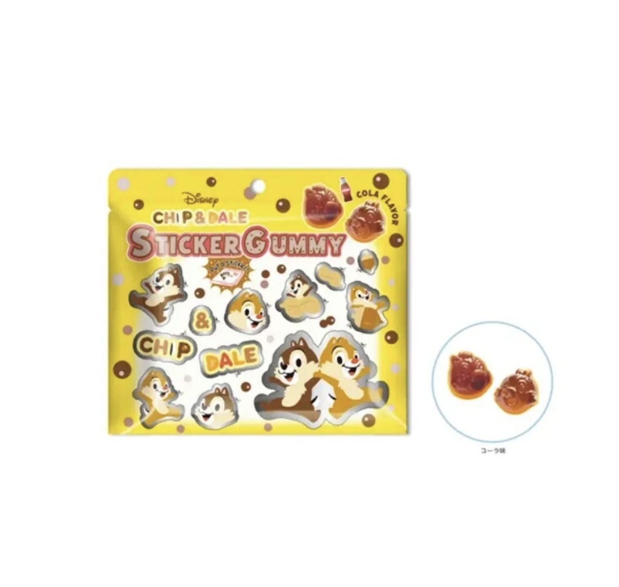 【最新發售】JP Chip and Dale  貼紙軟糖 可樂味 8257 TK261008