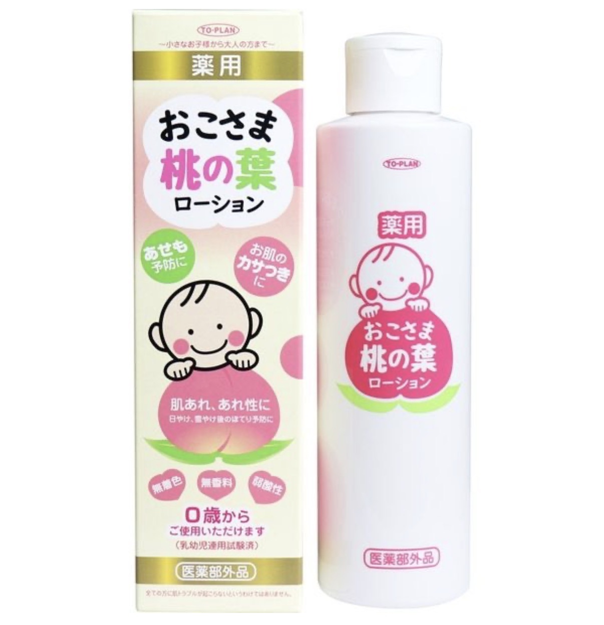 【0歲嬰兒】JP 桃葉 藥用保濕乳液 200ml 2309 TK261008