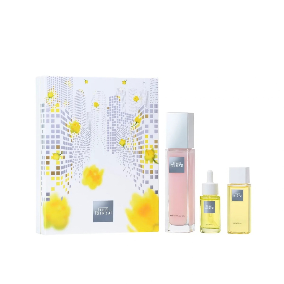[限定] THE GINZA Holiday Collection Hybrid Gel Oil Set 御銀座粉晶按摩菁華露節日套裝 2026
