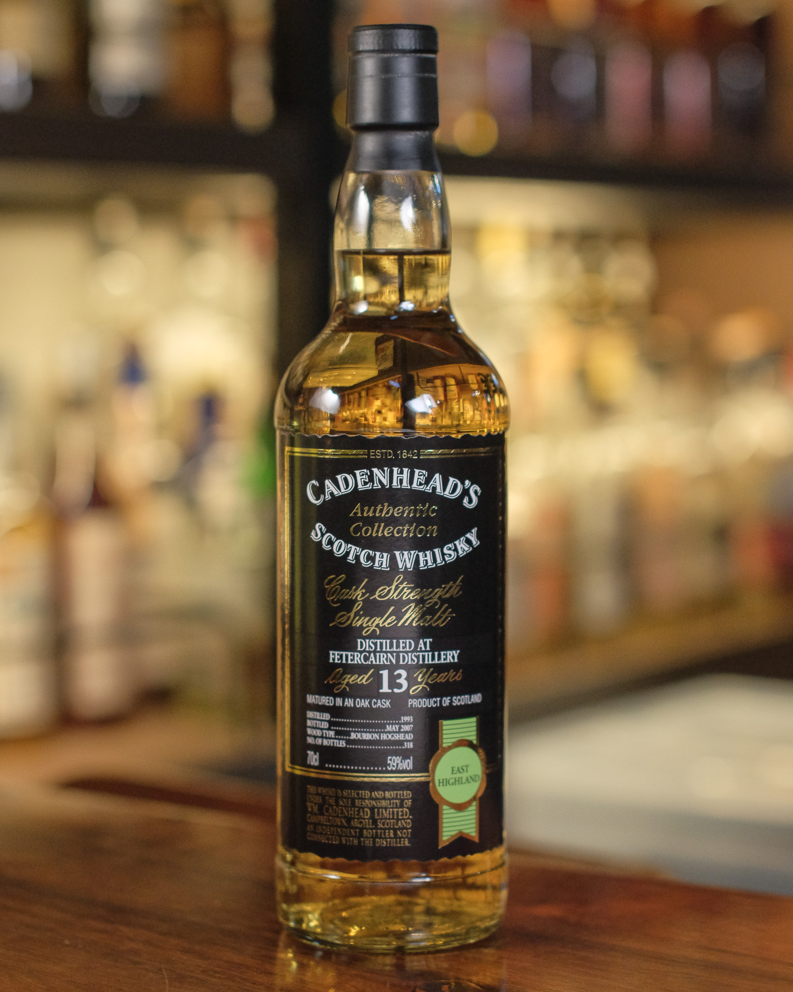 Fetercairn 1993/2007 13YO Bourbon Hogshead 59% Cadenhead's