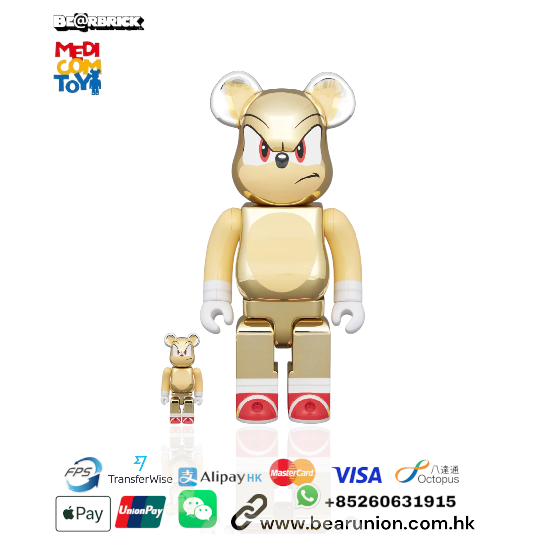 🎏預訂🎏Bearbrick 400% 100% SUPER SONIC CHROME