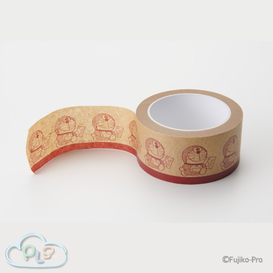 寄信主題 牛皮紙膠帶 多啦A夢 日本郵便局限定 棕色 #73006-1
