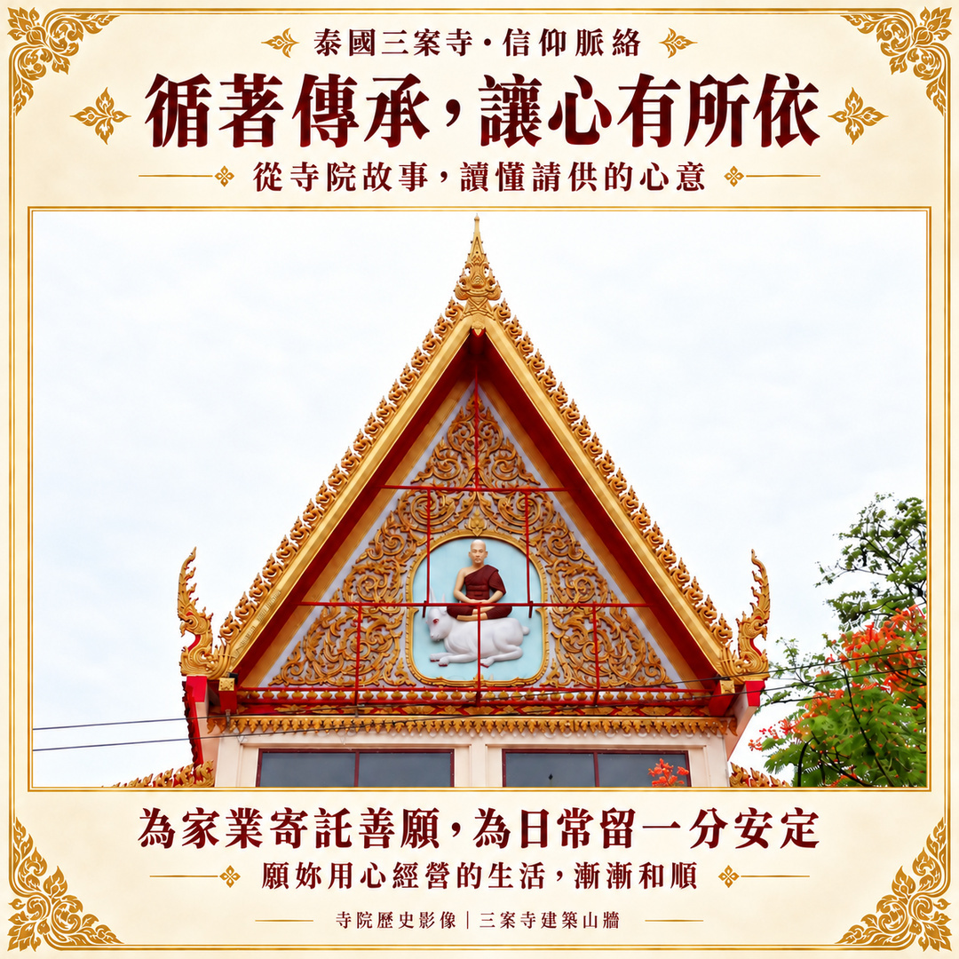 三案寺建築山牆歷史照片圖卡:循著傳承,讓心有所依
