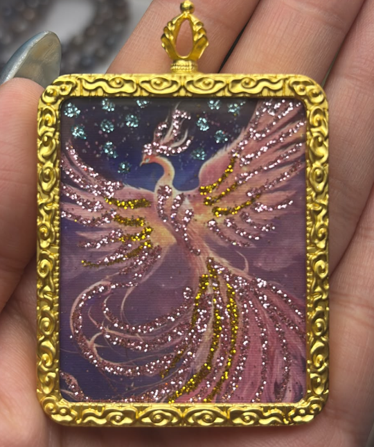 261008 - A49 火鳳凰描金手繪唐卡