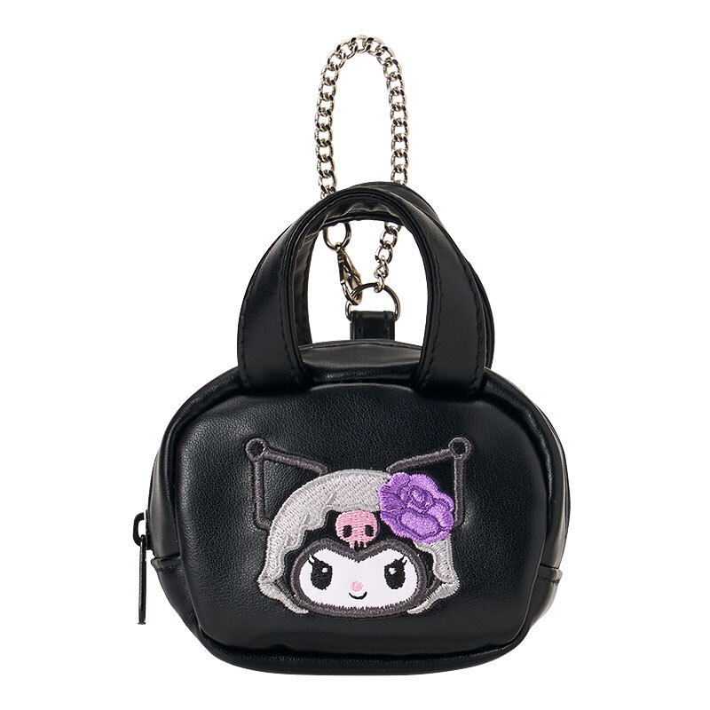 日本 Sanrio Kuromi 生日 單色時尚系列 迷你手提袋吊飾