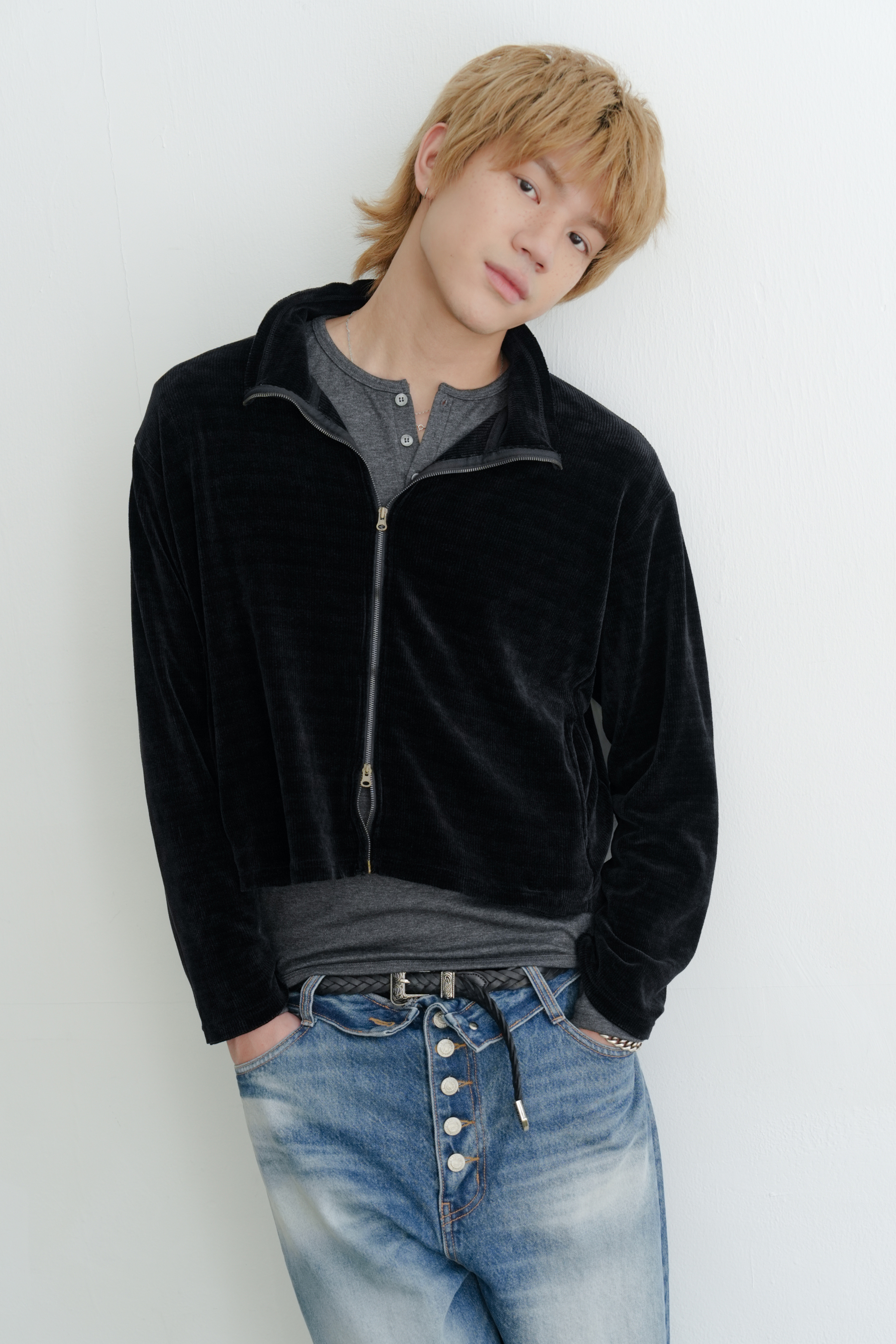 smocking zip up #外套