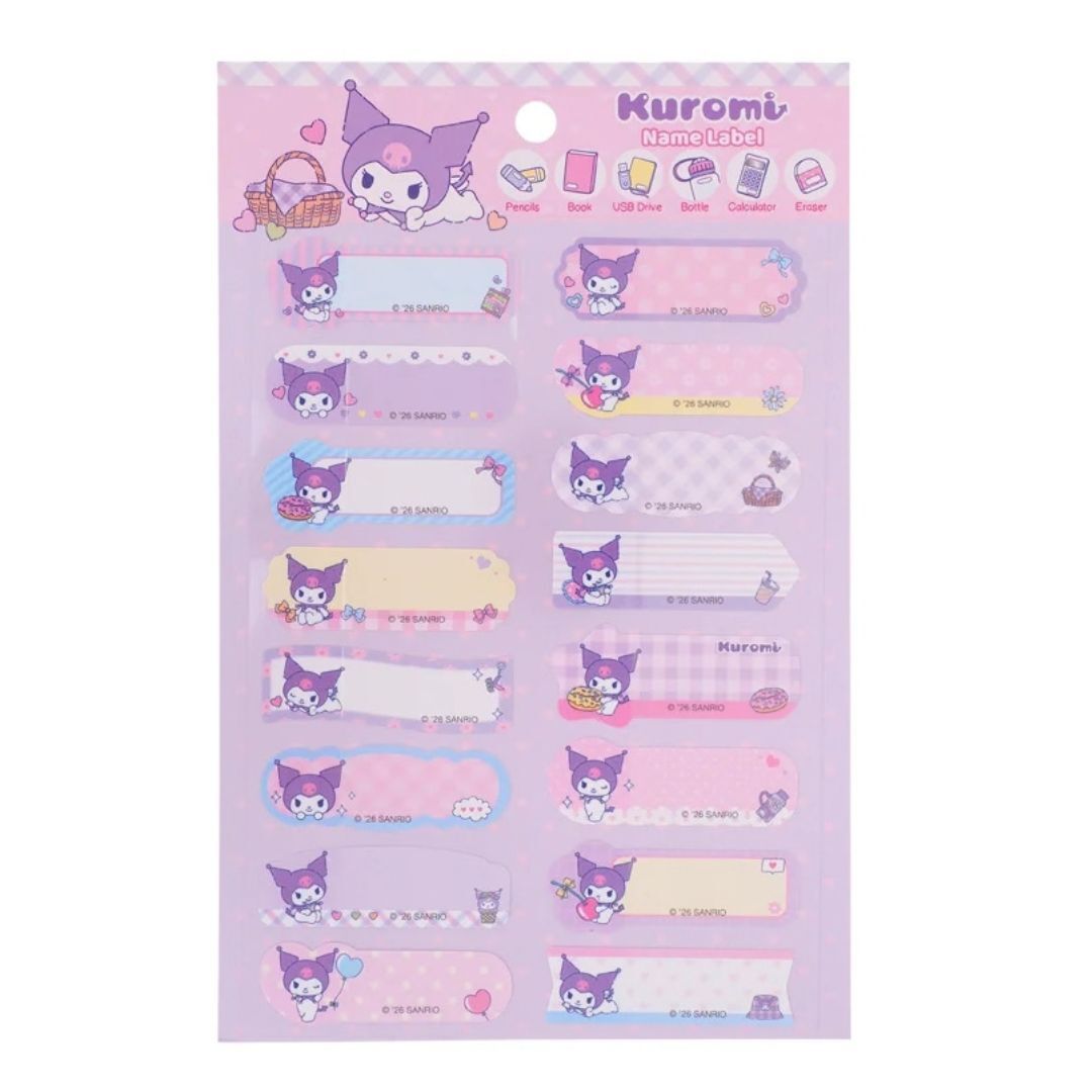 Kuromi sanrio |Name stickers