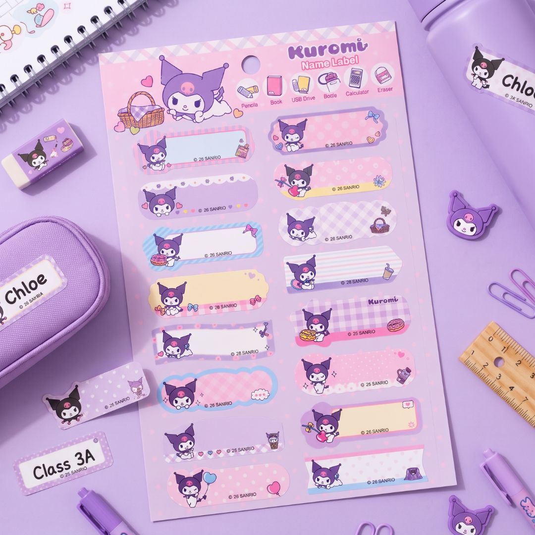 Kuromi sanrio |Name stickers