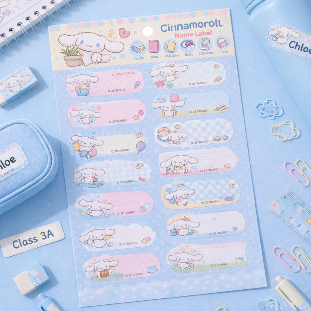 Cinnamoroll sanrio |Name stickers