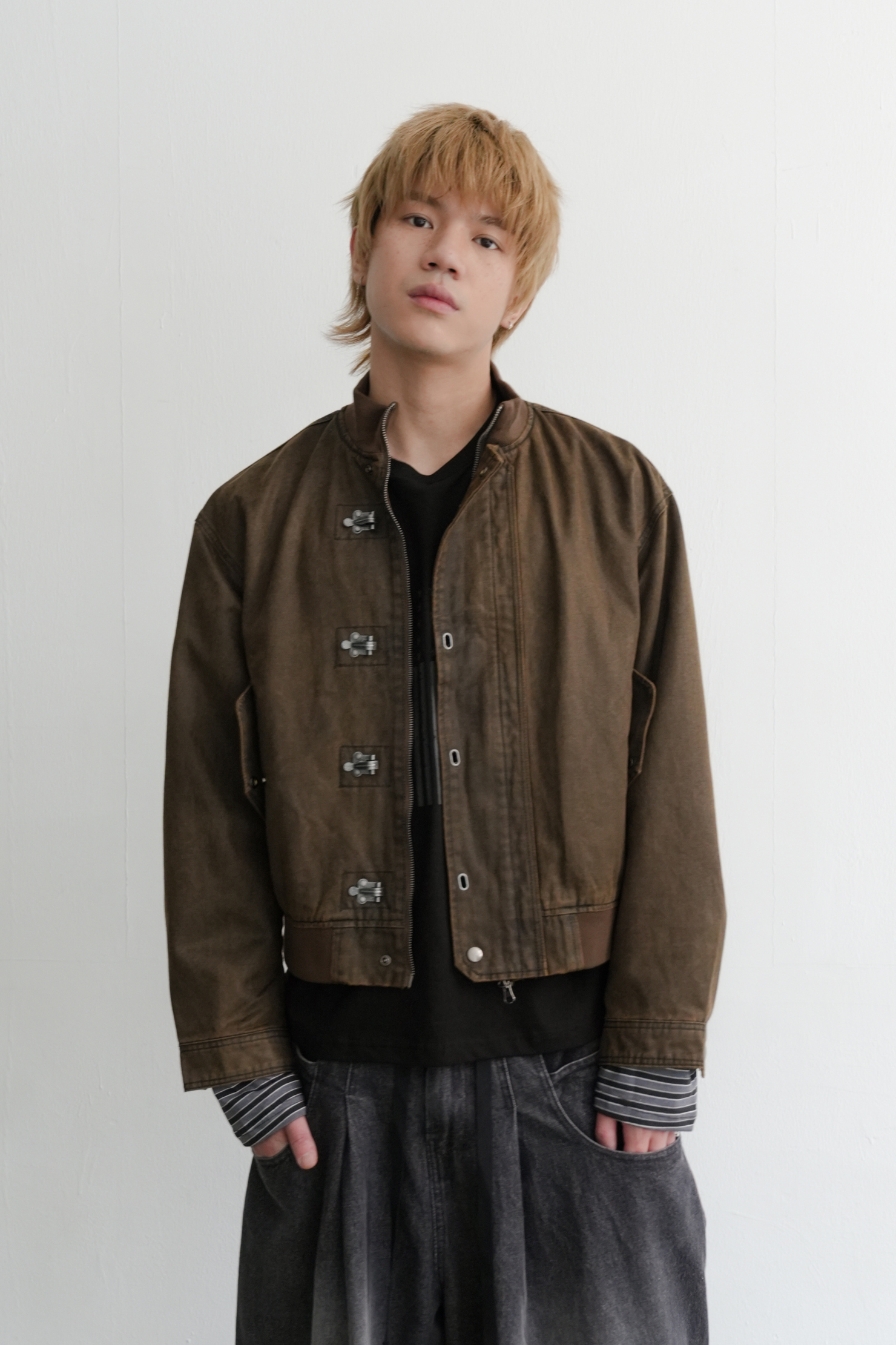 vintage metal jacket #外套