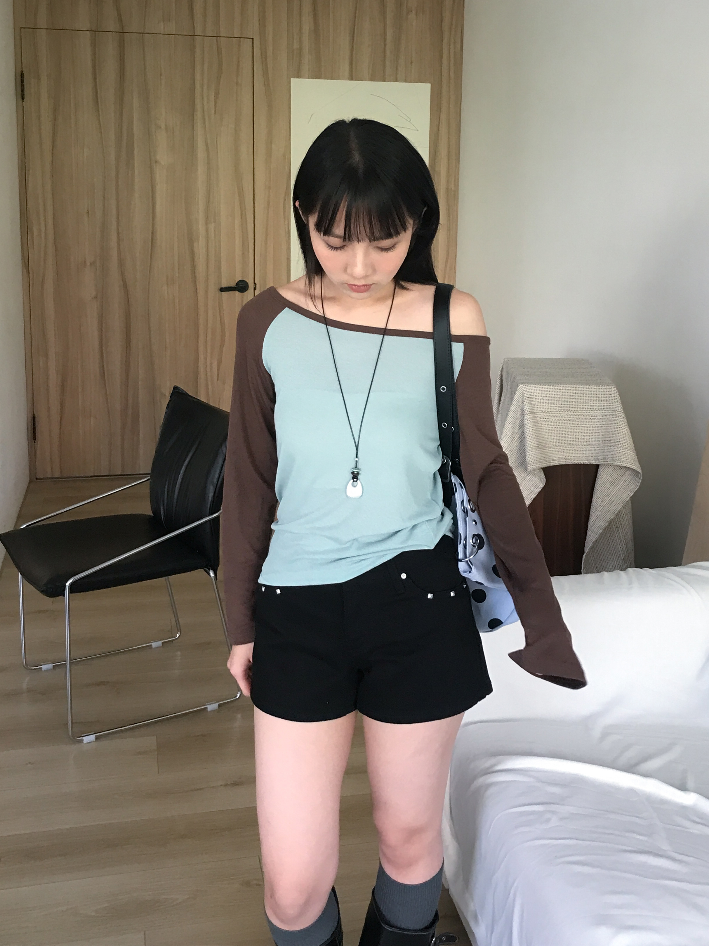 nerd raglan tee #上衣