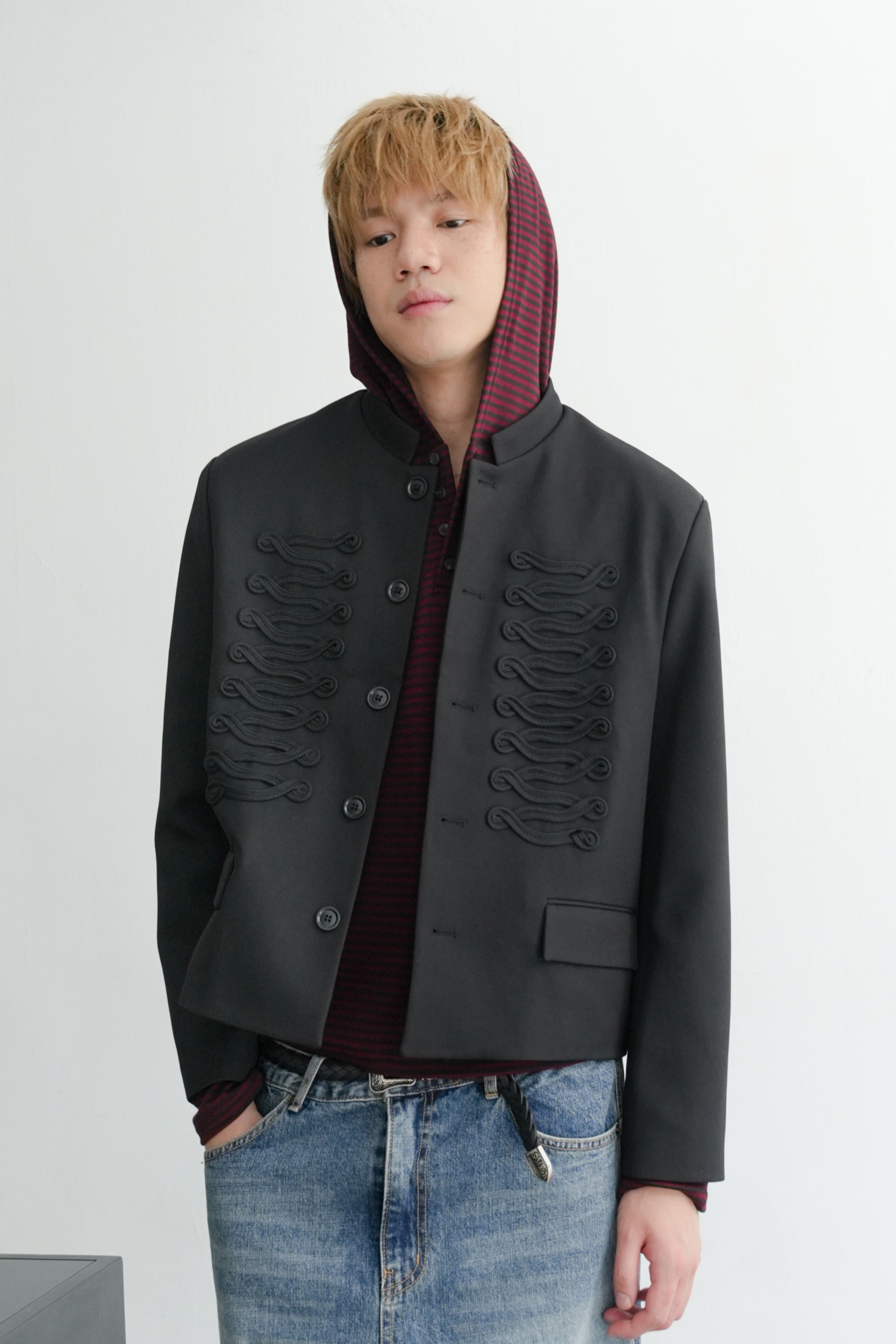 cher napoleon crop jacket #外套