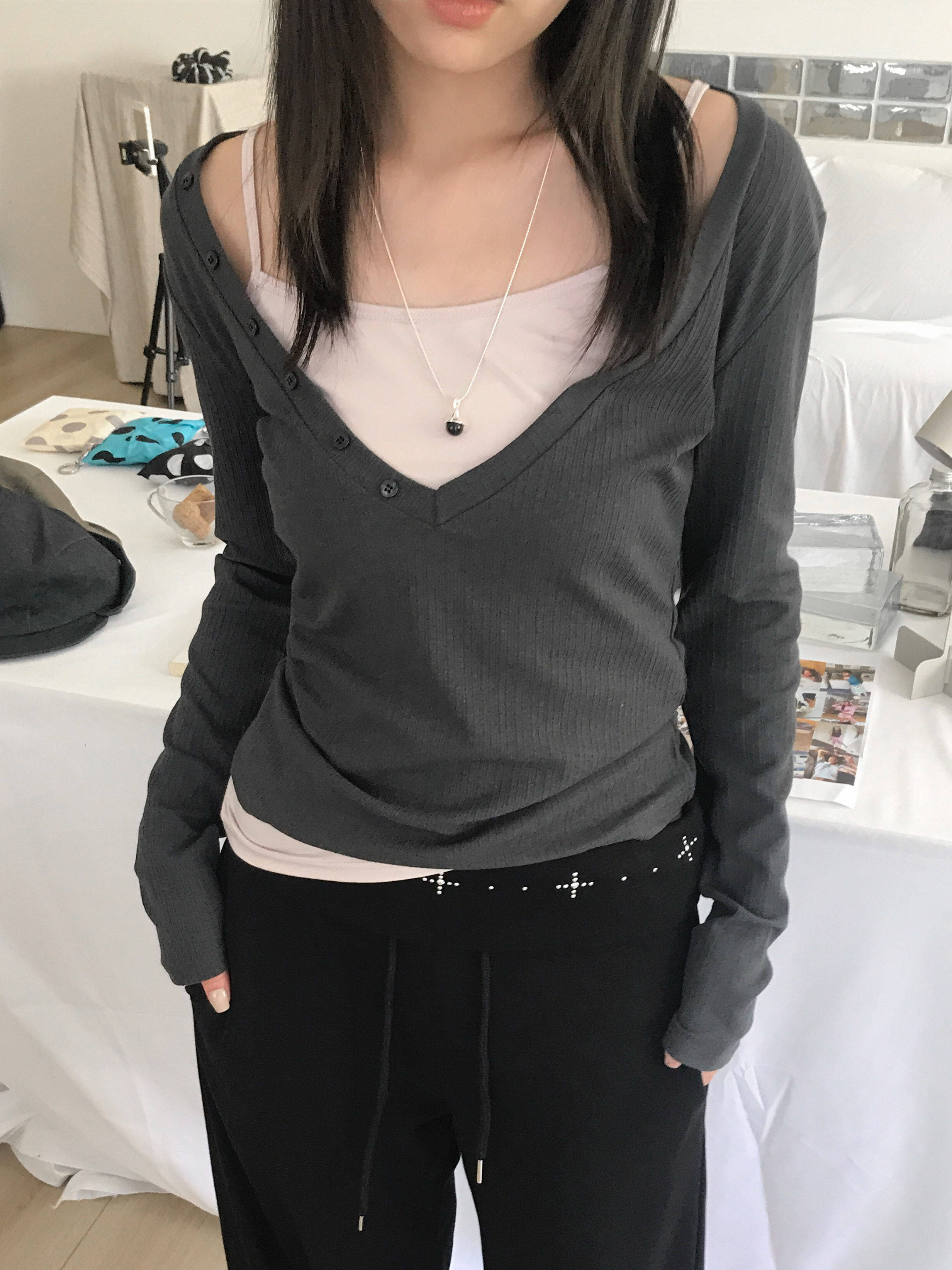 hug set tee #上衣