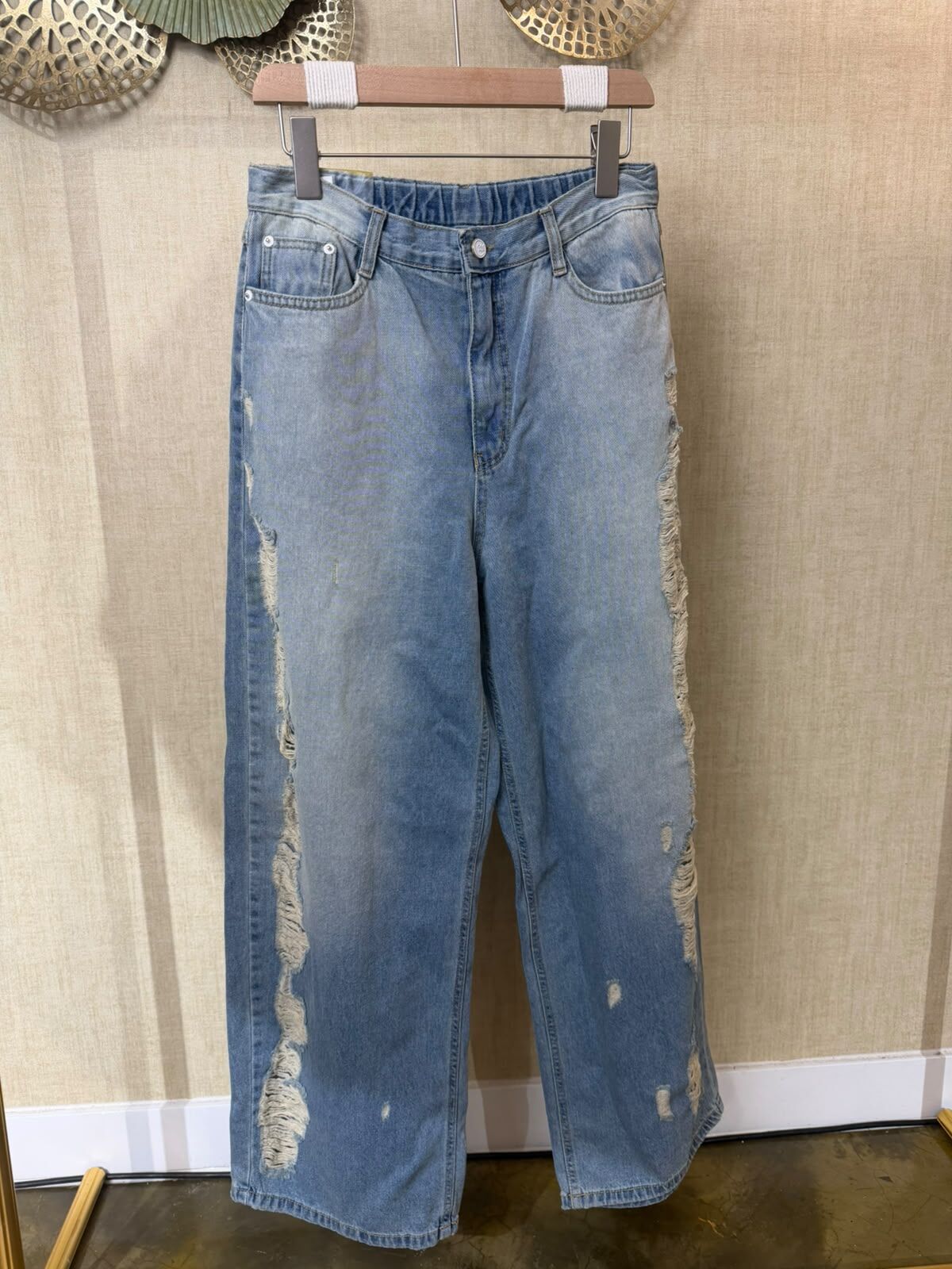 BOT-CCG1009-062 闊腳牛仔褲 (A62L/A62XL)