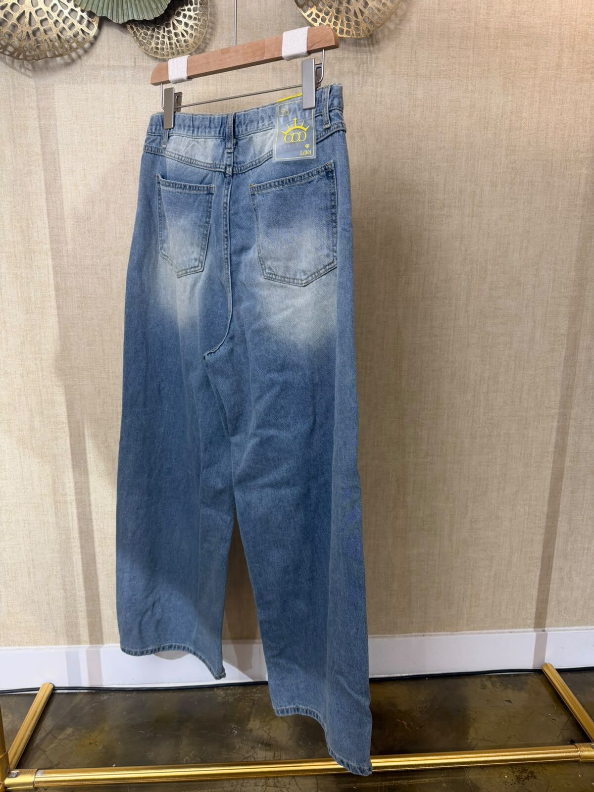 BOT-CCG1009-062 闊腳牛仔褲 (A62L/A62XL)