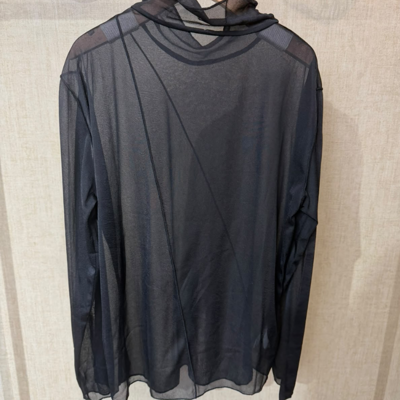 TOP-CCG1009-054 網紗高領長袖上衣(E0921)(8858) (A54)