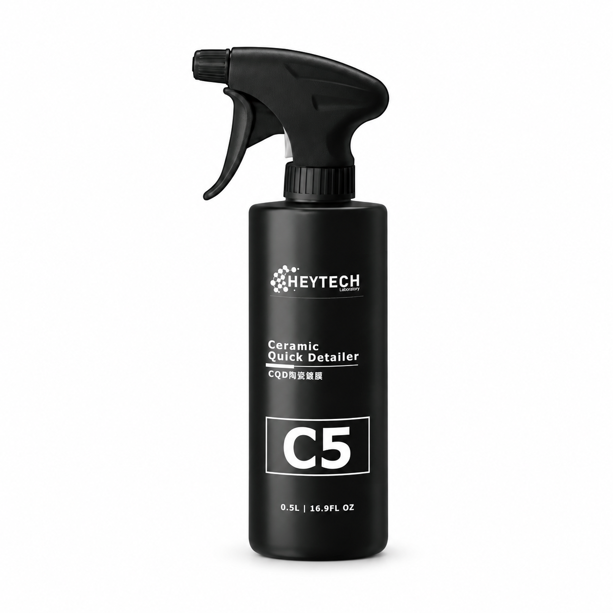 HEYTECH 黑炭洗美 CQD 陶瓷鍍膜維護劑 500mL｜增豔亮澤・滑順撥水｜洗車收尾・乾車養護・可堆疊｜HEYTECH