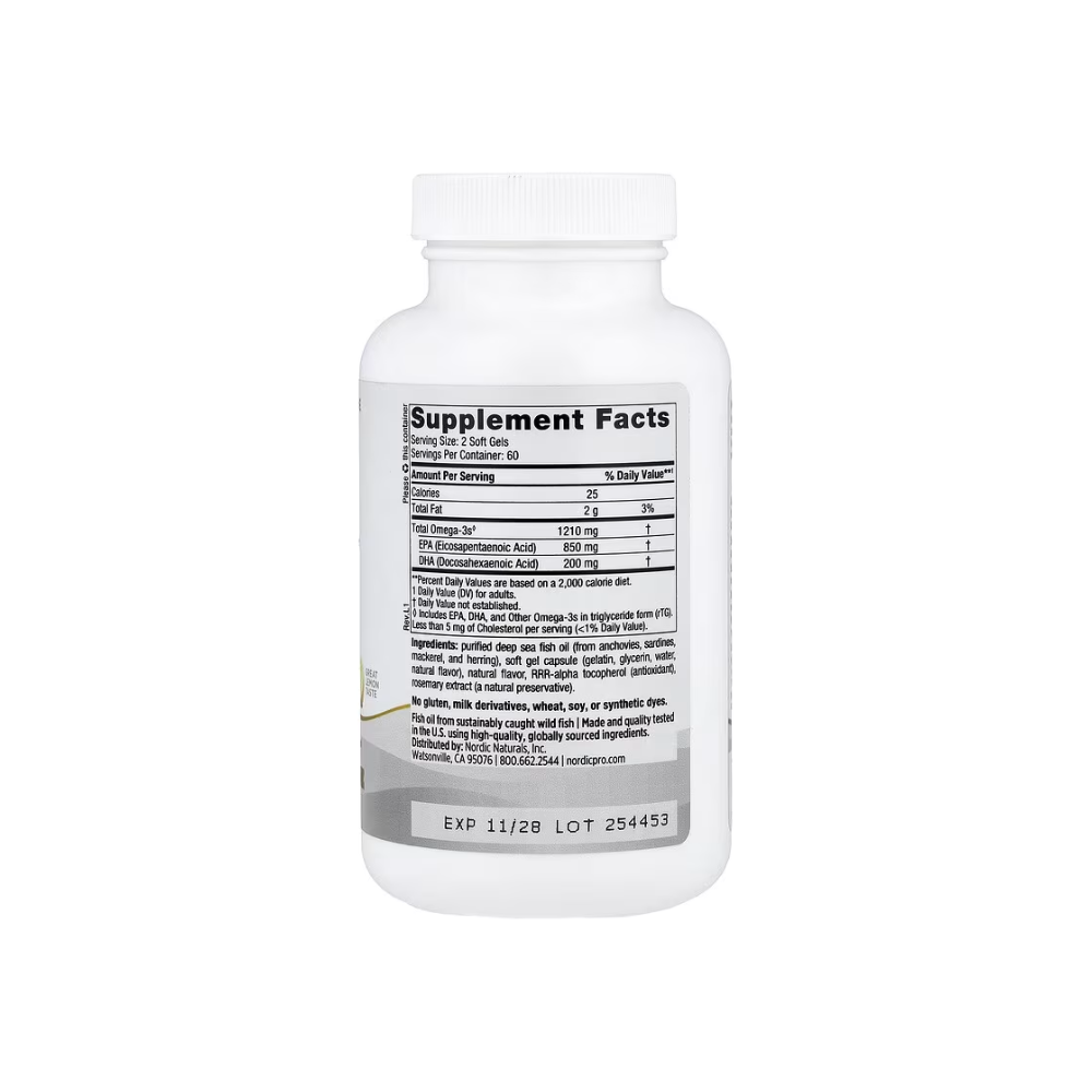Nordic Natural ProEPA 挪威深海魚油 (1000mg) (120粒) (K009)