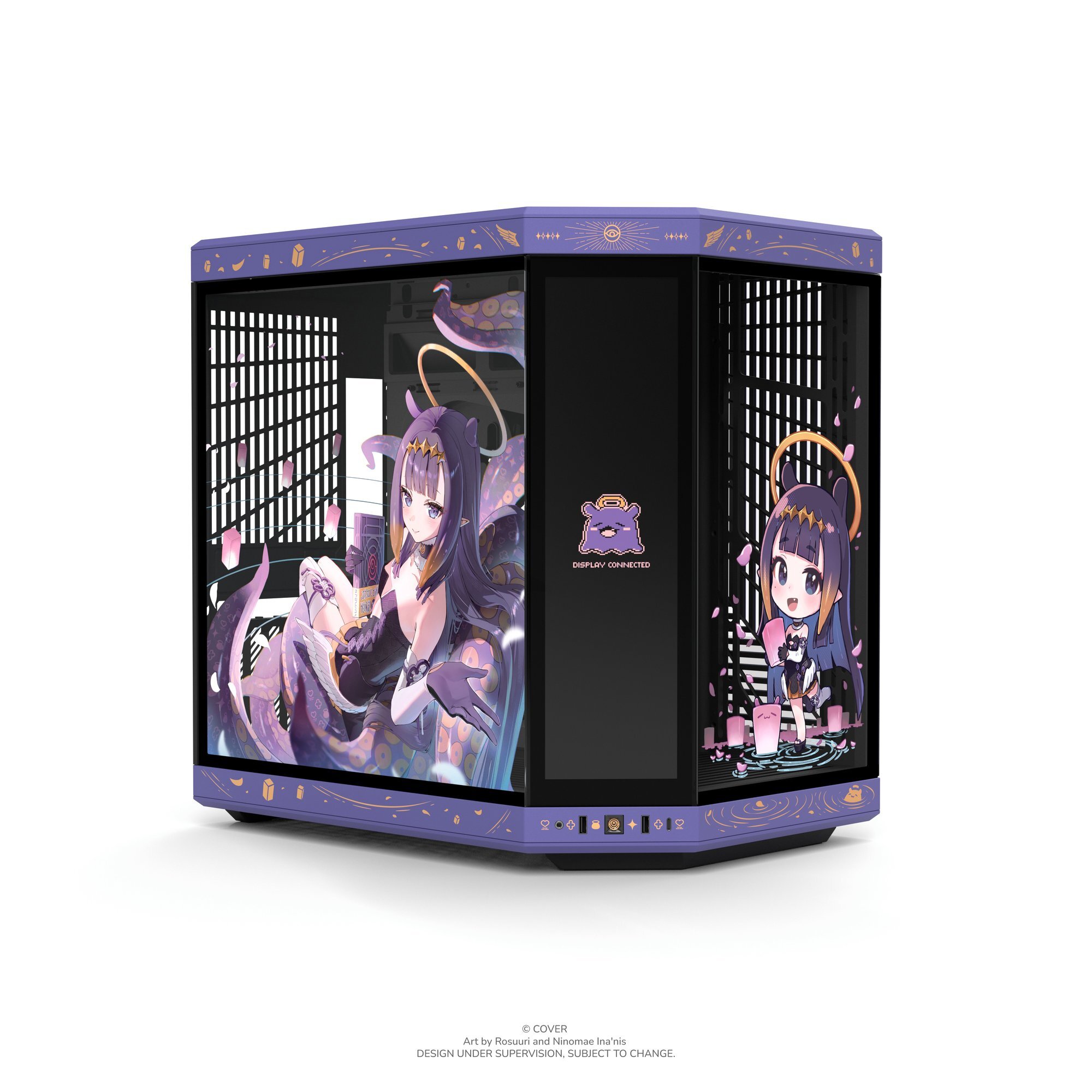 「官品代購」 hololive X HYTE Ninomae Ina'nis Y70TI 痛PC機箱🐙Ninomae Ina'nis