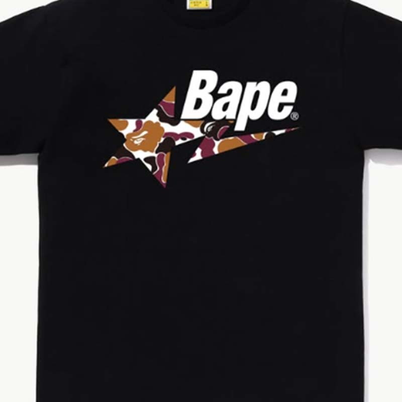 BAPE OSAKA CAMO BAPE STA TEE 大阪限定 咖啡迷彩流星 短袖 黑色 1M72110037-BK [台灣現貨]