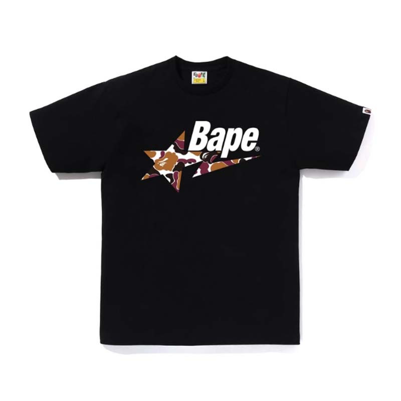 BAPE OSAKA CAMO BAPE STA TEE 大阪限定 咖啡迷彩流星 短袖 黑色 1M72110037-BK [台灣現貨]