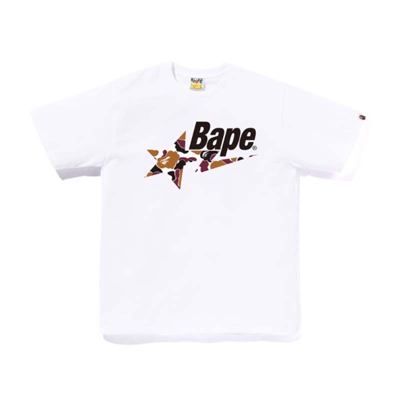 BAPE OSAKA CAMO BAPE STA TEE 大阪限定 咖啡迷彩流星 短袖 白色 1M72110037-WE [台灣現貨]