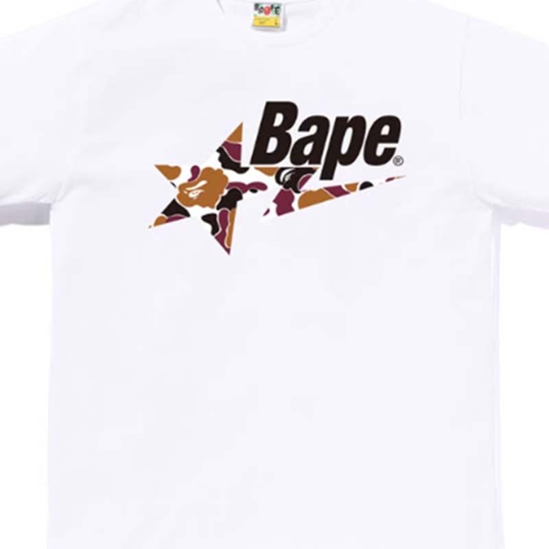 BAPE OSAKA CAMO BAPE STA TEE 大阪限定 咖啡迷彩流星 短袖 白色 1M72110037-WE [台灣現貨]